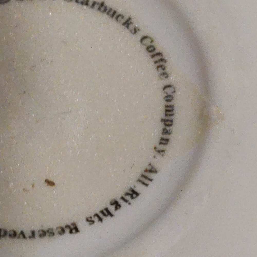 StarbucksWISHCHRISTMAS TreeTEACUP and attached  SAUCER ORNAMENT2006New - Picture 7 of 13